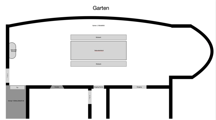Grundriss Garten