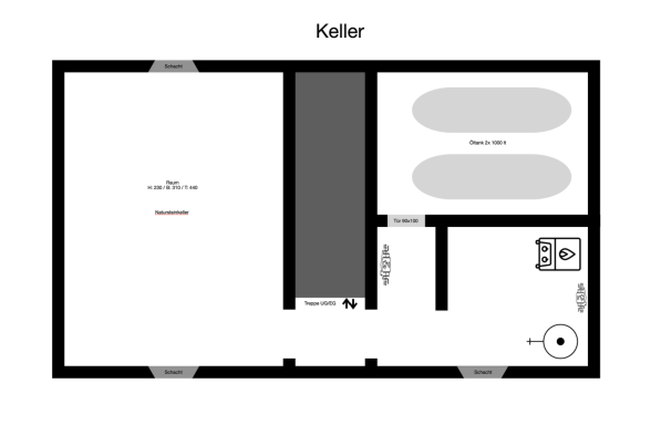 Grundriss Keller